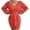 Red, variant on Fesfesfes Women Sweater Lantern Long Sleeve Multicolor Printing V-neck Pullover Casual Loose Dress