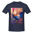 thumbnail image 4 of Bingfone Rooster Oil Painting Men'S Loose Fit Short-Sleeve Pocket T-Shirt, 4 of 7