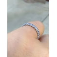thumbnail image 3 of Tanzanite Wedding Band Full Eternity Stacking Anniversary Gift For Her 925 Sterling Silver Gemstone Jewelry For Women Gift, 3 of 5