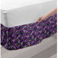 thumbnail image 2 of Botanical Bed Skirt, Green Field Full of Burgeoning Pansy Inflorescence Garden Flourish Bedding Plants, Elastic Bedskirt Dust Ruffle Wrap Around for Bedding Decor, 4 Sizes, Multicolor, by Ambesonne, 2 of 2