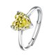 thumbnail image 1 of Anillo de Cristal Corazón de Dama Anillo de Circón en Forma de Corazón para Mujer Accesorio de Moda, 1 of 4