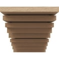 thumbnail image 2 of 4"W x 8"D x 4"H Wide Landon Rough Cedar Woodgrain TimberThane Corbel, Primed Tan, 2 of 6