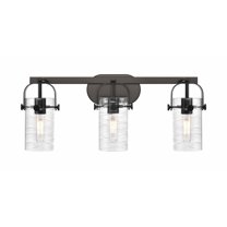 Innovations Lighting - Pilaster II Cylinder - 3 Light Bath Vanity In Industrial