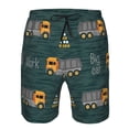 thumbnail image 4 of Kll Big Machine Men'S Casual Summer Beach Shorts Hawaiian Shorts With Pockets-Small, 4 of 9