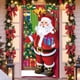 thumbnail image 5 of Hogar y cocina, Decoración del hogar, Decoración navideña, Cubierta de puerta navideña de 35 x 71 pulgadas - Patrones de Papá Noel, Decoración de puerta para el día de Navidad - Decoración para fiesta, 5 of 6