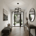 thumbnail image 3 of Vivio Lighting Tivoli Contemporary Dimmable Integrated LED Matte Black Square Pendant Lights, 3 of 6