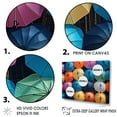 thumbnail image 3 of Designart "Spectrum Of Umbrellas III" Sky Floater Framed Canvas Art Print, 3 of 5