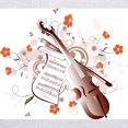 thumbnail image 3 of CafePress - Floral Violin Hooded Sweatshirt - Pullover Hoodie, Hooded Sweatshirt, 3 of 4