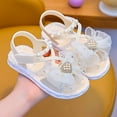 thumbnail image 6 of Caqnni Girls Sandals Kids Strap Flat Sandals Open Toe Summer butterfly Casual Sandals Children's Gift Toddler Girls Sandals Comfortable Dressy, 6 of 9