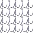 thumbnail image 1 of 20 Piezas Pesca Ganchos Agudos Altos Accesorios Acero Carbono (6#), 1 of 6