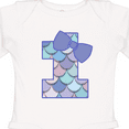 thumbnail image 4 of Inktastic 1st Birthday Mermaid 1 Year Old Girls Long Sleeve Baby Bodysuit, 4 of 5