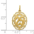 thumbnail image 4 of 14k Yellow Gold # 25 in Oval Pendant, 4 of 5