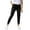 Black, variant on Riforla Women Workout Pants Casual High Waist Solid Fitness Pocket Leggings Button Cropped Crop Pants Womens Pants Khaki XL