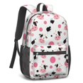thumbnail image 2 of Cow and Dot White Pattern 17" Waterproof Oxford School Backpacks for Teens, S-Shape Padded Straps, for School, Travel, Hiking, Camping, 2 of 2