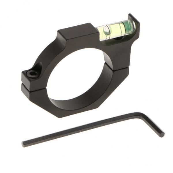Abrazadera de Nivel de Burbuja Del Telescopio Del Tubo Del Accesorio de La La Aleación de Aluminio de 2x25.4mm 1 Pulgada Sunnimix Abrazadera de nivel de burbuja
