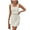 A White, variant on DOKOTOO Womens Hollow Out Lace Dress U Neck Sleeveless Tank Dresses Basic Mini Dress