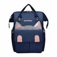 thumbnail image 3 of Linnome Diaper Bag Simple Cat Style Mummy Bag Multifunctional Backpack Outdoor Travel Leisure Backpack Diaperbag, 3 of 6