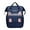 Dark Blue, variant on Multifunctional Mommy Backpack - Large Capacity Diaper Bag with Insulated Pockets, Stroller Straps & Changing Pad, Perfect for Travel, Hospital & Family Outings