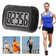 thumbnail image 2 of 3D Pedometer Portable Step Counter with Removable Clip and Lanyard Walking Step Counter for Walking, 2 of 5