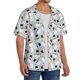 thumbnail image 2 of Fotbe Colorful Hat Snowman Camisa Estampada de Manga Corta para Hombre, Casual de Verano, Estilo Playero, Sin Arrugas-Large, 2 of 5
