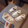 thumbnail image 4 of Sandalias de media caña para niños, sandalias de suela suave antipatadas, sandalias de cuero para niños y niñas, zapatos con agujeros, 4 of 6