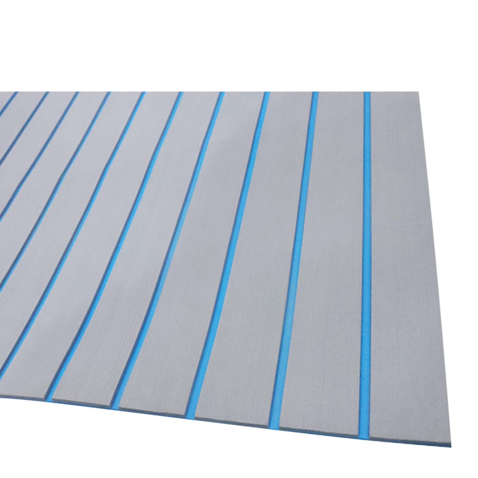 Boat Flooring EVA Foam Decking Sheet Faux Teak Marine Mat Marine Carpet Cooler Tops Seating Non-Slip Self-Adhesive Flooring Material for Motorboat RV Yacht Kayak Swimming Pool 95" x 35.5"
