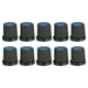 thumbnail image 1 of 10 Pcs Perilla de 6mm para Pedal de Efecto de Altavoz, Perilla de Potenciómetro Negra Azul, 1 of 3