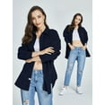 thumbnail image 2 of SSLR Womens Corduroy Shacket Jacket Shirt Oversized Button Down Shirts Long Sleeve Casual Tops, 2 of 8