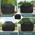 thumbnail image 6 of Unicook Gas Grill Cover 65 inch, Heavy Duty Waterproof BBQ Cover for Grills up to 63" Width, Fits Grills of Weber Char-Broil Nexgrill and More, Black, 6 of 7