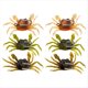 thumbnail image 1 of 6 Uds. Señuelo de Cangrejo Cranka, Cebo de Cangrejo, Señuelo Suave de Cangrejo Simulado 3D con Dobles Afilados para Accesorios de Pesca, Herramientas, 1 of 6