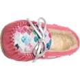 thumbnail image 3 of Minnetonka Cassie Slippers for Kids, Mermaid Hot Pink 10 Little Kid, 3 of 6