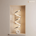 thumbnail image 2 of Kuzco Wall Sconce Aluminum Helix Flexible Silicon Rubber Diffuser Brushed Finish, 2 of 7