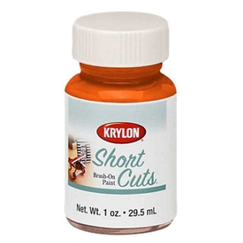 Krylon KSCB022 Short Cuts BrushOn Paint, 1Ounce, Glow Orange