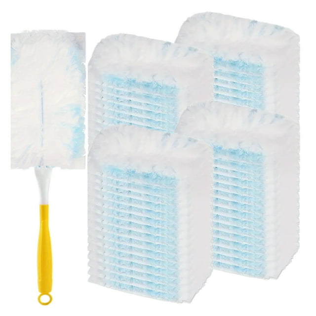 Car Cleaning Kit,Duster Kit Includes 30 Duster Refills and 1 Handle Disposable Duster for Cleaning Corners Furniture Cars Blinds,Dusters for Cleaning,30 for 30