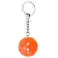 thumbnail image 1 of Uxcell Pickleball Keychain Mini Pickleball Ornament for Bags Backpacks Rackets Luggage Tags Party Favors Orange, 1 of 7