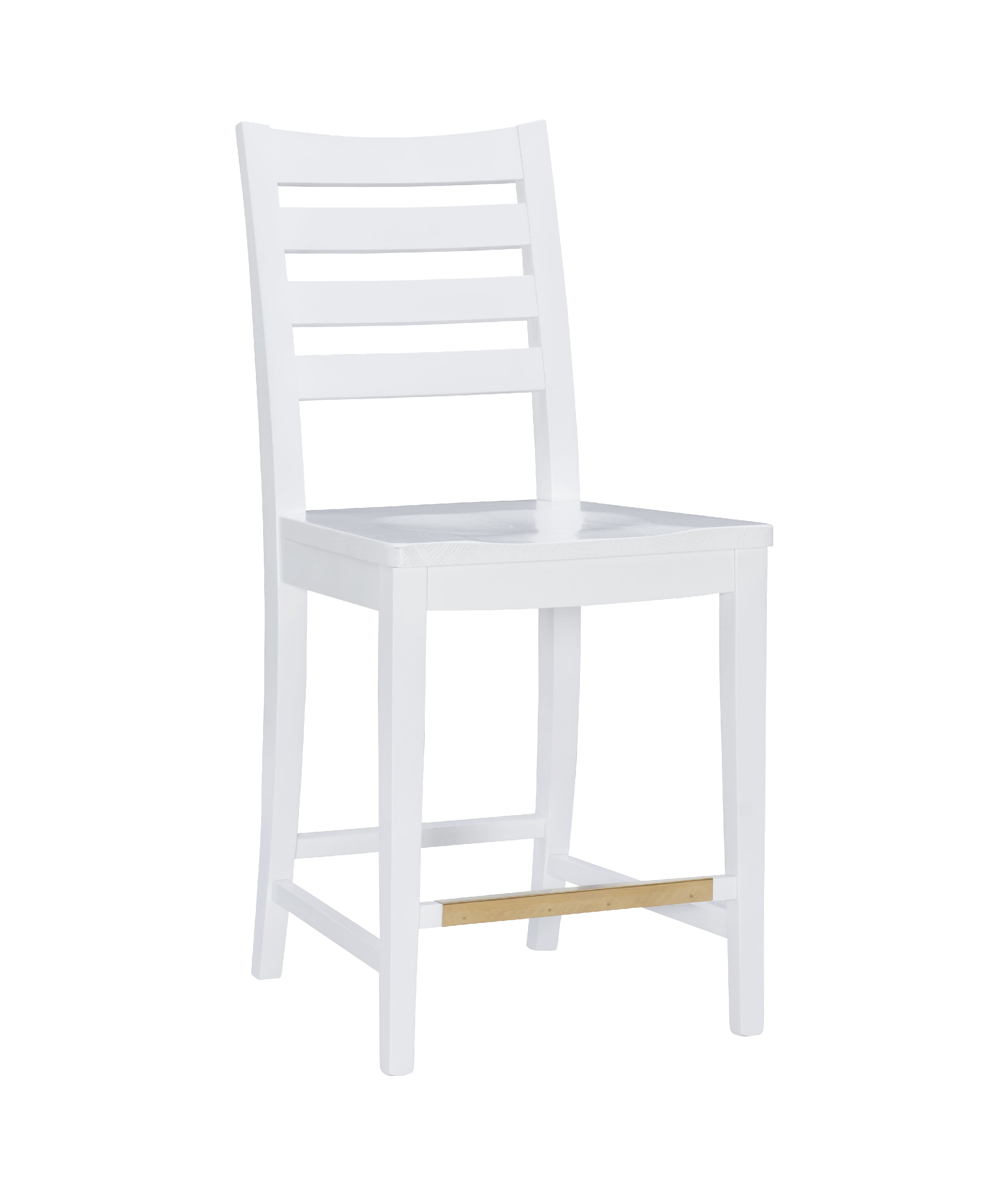 Linon Holdrege 22" High Back Counter Stools, Set of 2, White