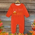 thumbnail image 2 of Generic Kids' Christmas Bodysuits With Long Sleeve Pajamas Boy And Girl Romper Long Sleeved Round Neck Letter Printing Thanksgiving Jumpsuit Bodysuit Baby Outfit Adorable Winter Baby Outfit, 2 of 3