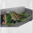 thumbnail image 6 of Flower Soft Flannel Fleece Blanket, Vintage Antique Rusty Bike with a Basket Flowers in a Spring Time Garden Photo Print, Cozy Plush for Indoor and Outdoor Use, 70" x 90", Multicolor, by Ambesonne, 6 of 6