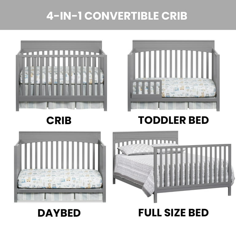 Free Shipping! Oxford Baby Harper 4-in-1 Convertible Crib Dove