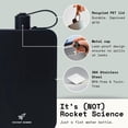 thumbnail image 3 of Botella de agua Rocket Scienz plana de acero inoxidable de 500 ml, color negro, 3 of 9