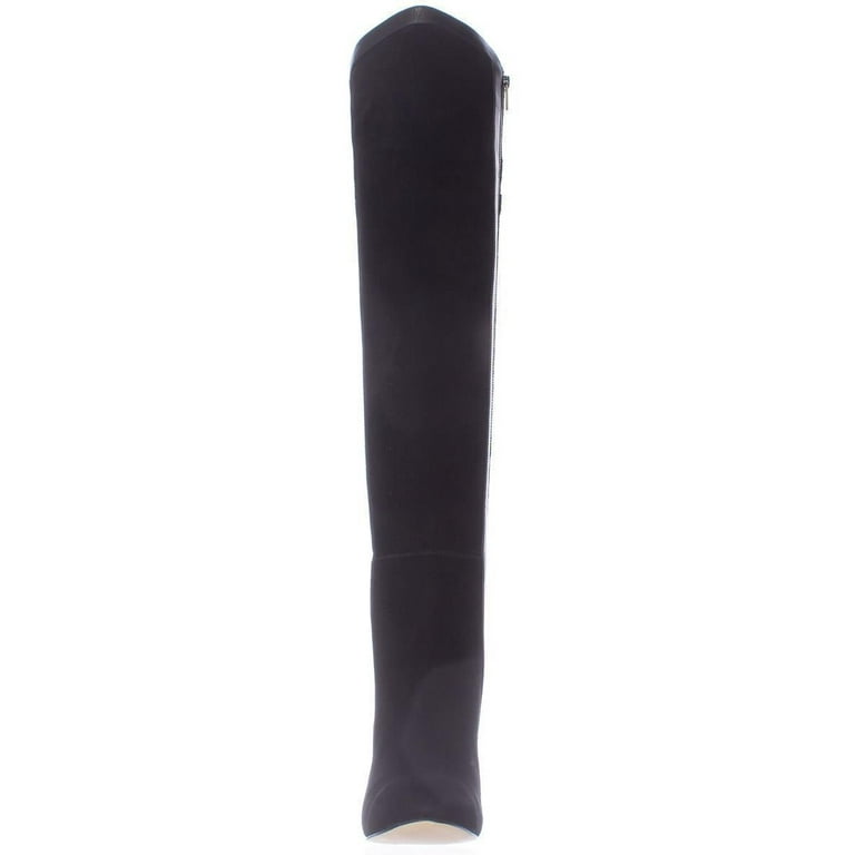 Womens MICHAEL Michael Kors Delaney Thigh High Heeled Dress Boots Black Walmart