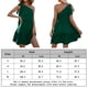 thumbnail image 2 of Vestido de mujer de una línea plisado un hombro cuello vestido corto sin mangas para cóctel FLhrweasw Para estrenar, 2 of 8