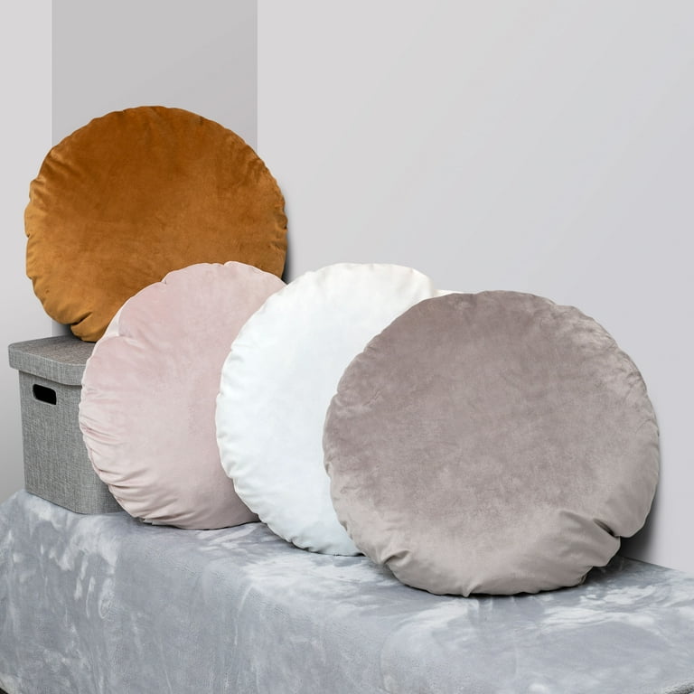 Velvet Round Throw Pillow