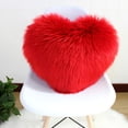 thumbnail image 4 of PEACNNG Heart Shaped Pillowcase Throw Pillow Cushion Cover Long Plush Cushion Pad Pillowslip Washable Fluffy Soft & Comfortable Decorative Pillow Cover for Living Room Sofa Bedroom, 4 of 4