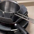 thumbnail image 3 of Space Saving Grey Non-Woven Pan Protectors, Set Of 3 Reusable Non-Stick Coating Protectors, 3 of 5