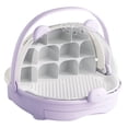 thumbnail image 2 of jinwen Silkworm Breeding Box Breathable Hole Transparent Portable Observation Cabin Violet, 2 of 9