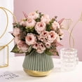 thumbnail image 4 of Promotions! 1PCS Purple Artificial Dried Flowers Peony Imitation Flower Home Wedding Bouquet, 4 of 6
