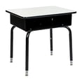 thumbnail image 2 of FLASH FURNITURE Student Desk with Open Front Metal Book Box - Gray, 2 of 5
