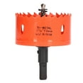 thumbnail image 1 of Sierra perforadora Sierra perforadora bimetálica HSS con eje resistente para hacer tableros Cornhole Madera PVC Metal 2 3/4 pulg., 1 of 14