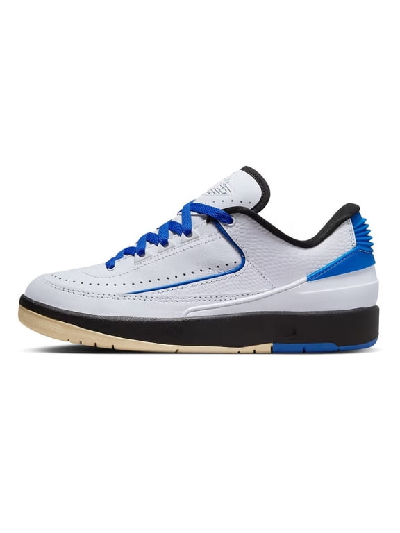 Women's Jordan 2 Retro Low White/Varsity Royal-Black (DX4401 104) - 6